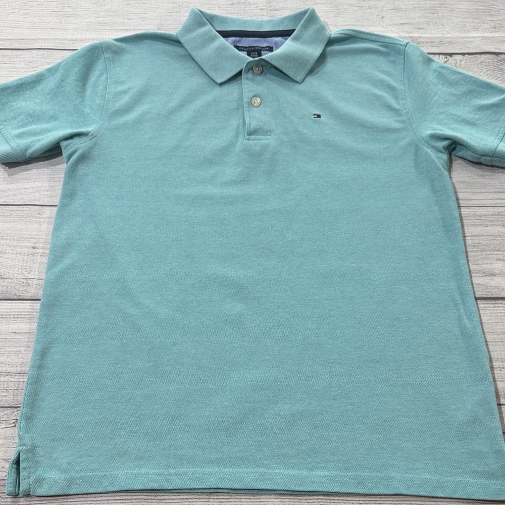 Tommy Hilfiger Boys Aqua Polo Shirt